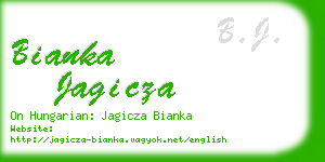 bianka jagicza business card